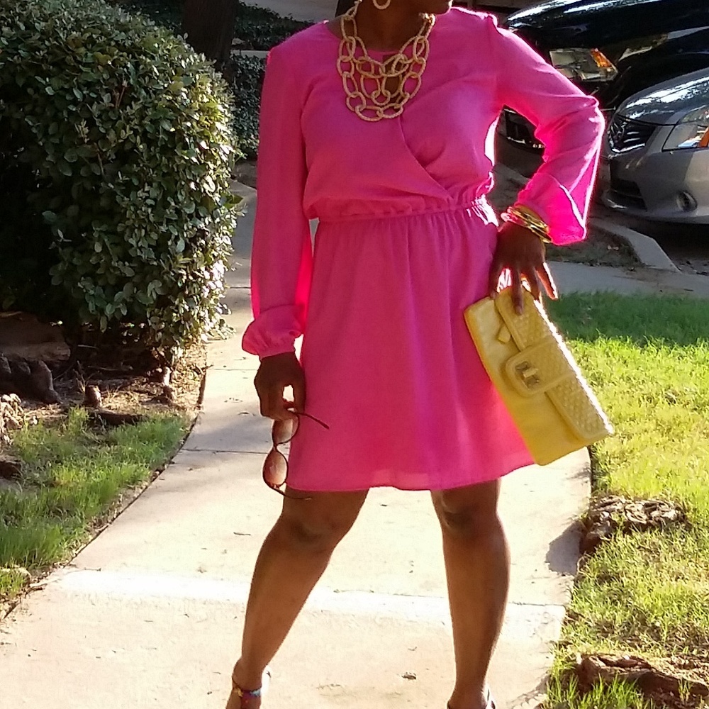 Bright Pink  Dress
